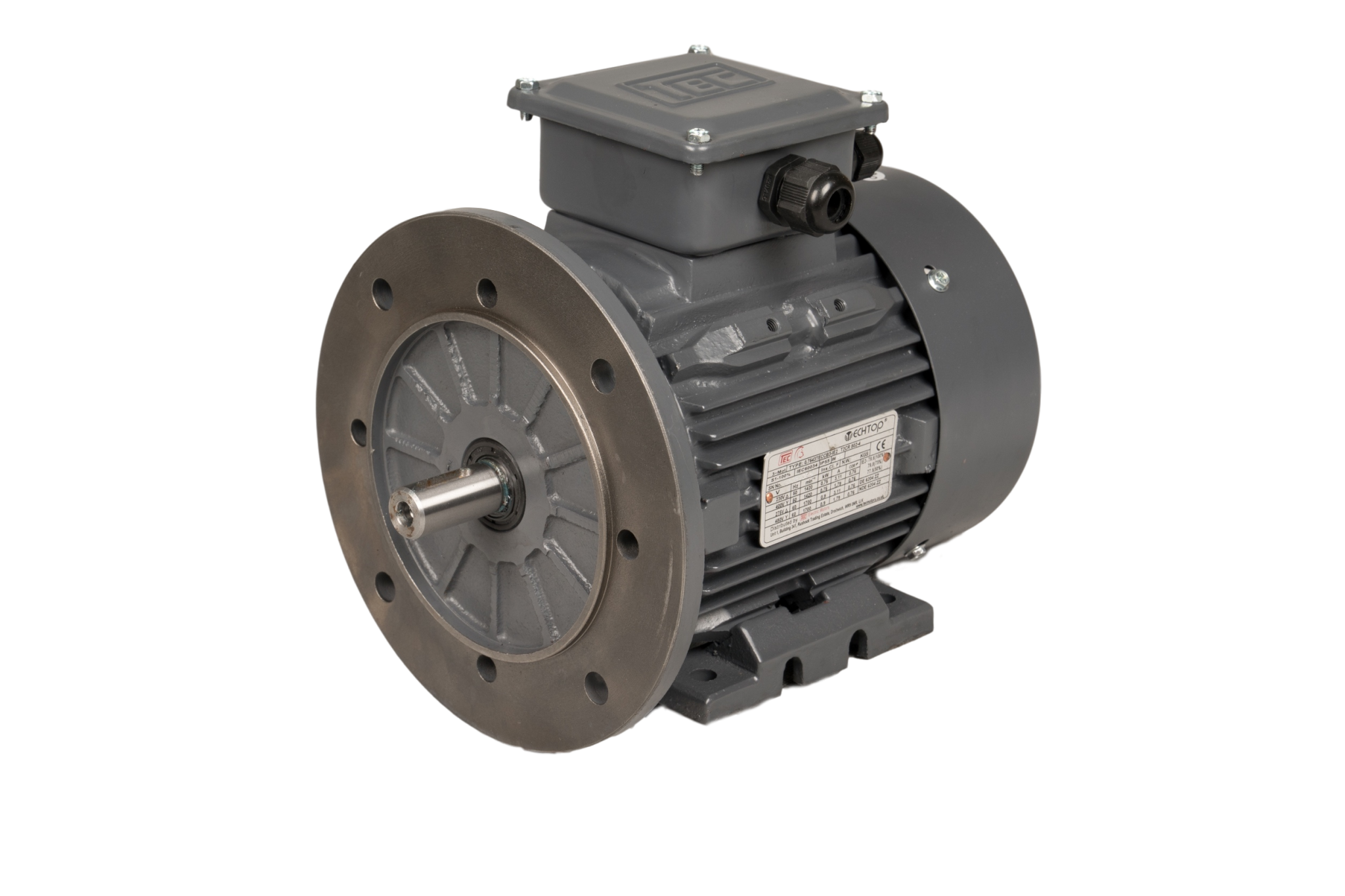 90kw, 2 pole, cast iron motor ATEX Zone 22 Cat 3D B5 Cast Iron 90 ...